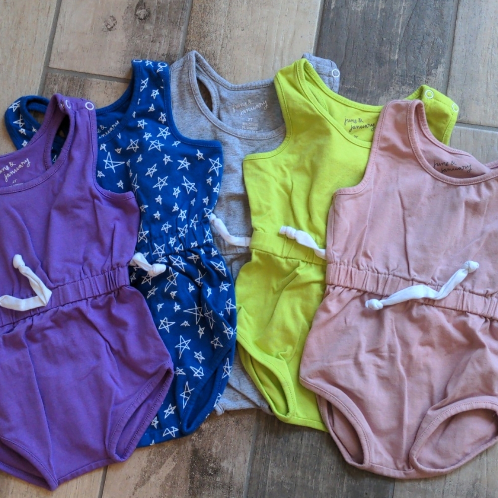 June and January Rompers